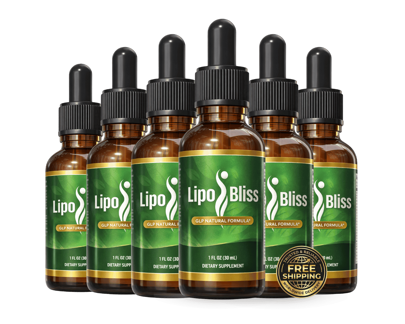 LipoBliss 6 Bottle Package - Best Value Support